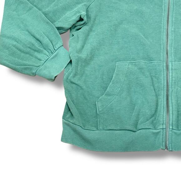 Madewell Size XL Green Garment-Dyed Terry Zip-Up Sweatshirt Simply Sage NG568 - Picture 6 of 7